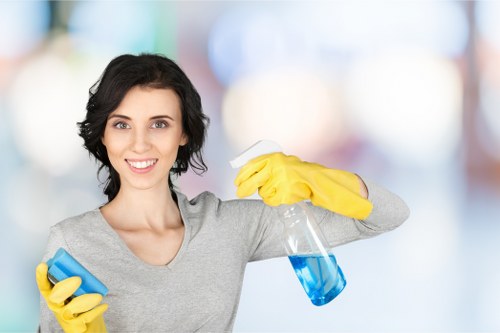 Close-up of mattress stain removal during cleaning in Strawberry Hill
