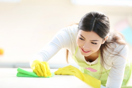Service team working to resolve a carpet cleaning concern